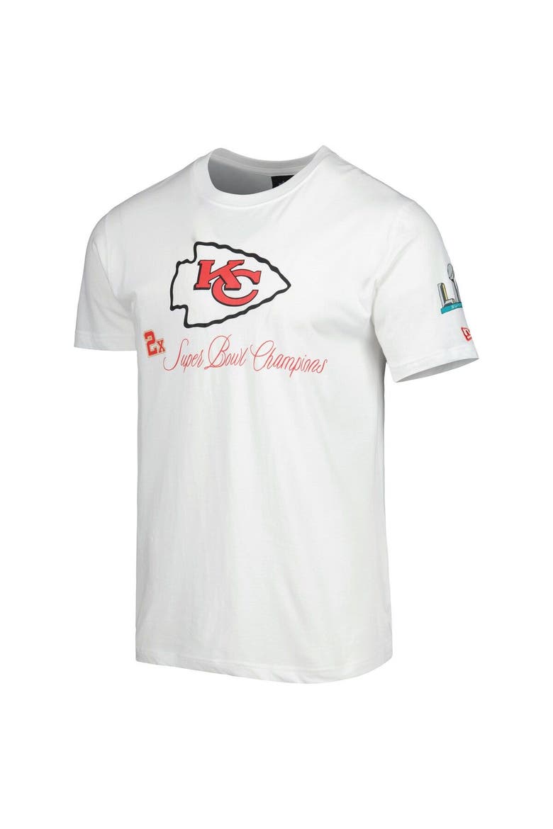 Men's New Era White Kansas City Chiefs Historic Champs T-Shirt, Alternate, color, White