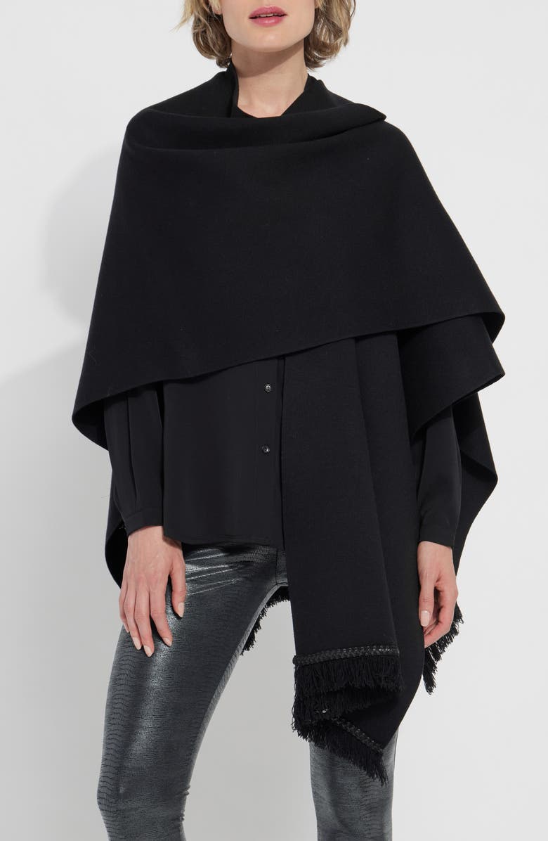 Lysse Eva Sweater Wrap, Alternate, color, Black