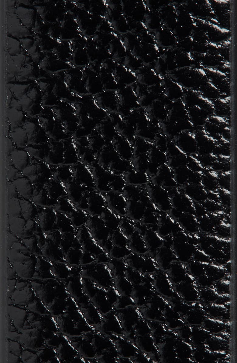 TOM FORD Metal T Goatskin Leather Belt, Alternate, color, 1N001 Black