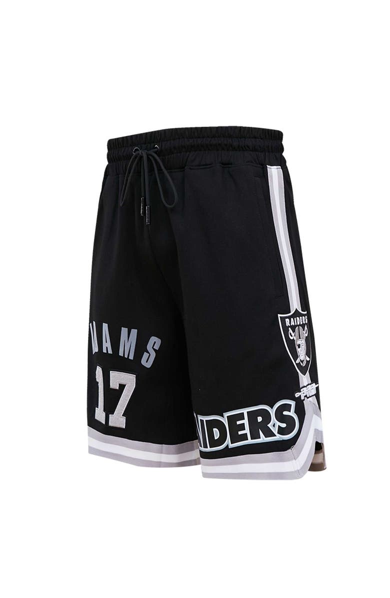 PRO STANDARD Men's Pro Standard Davante Adams Black Las Vegas Raiders Player Name & Number Shorts, Alternate, color,