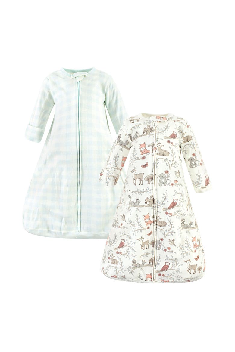 Snug Cotton Long-Sleeve Sleep Cocoon, Main, color, Woodland Pals Long Sleeve