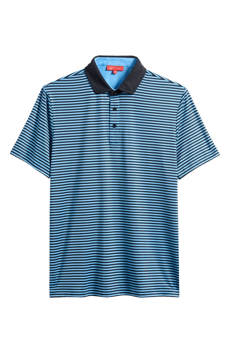 Redvanly Baker Stripe Polo, Alternate, color, Iceberg