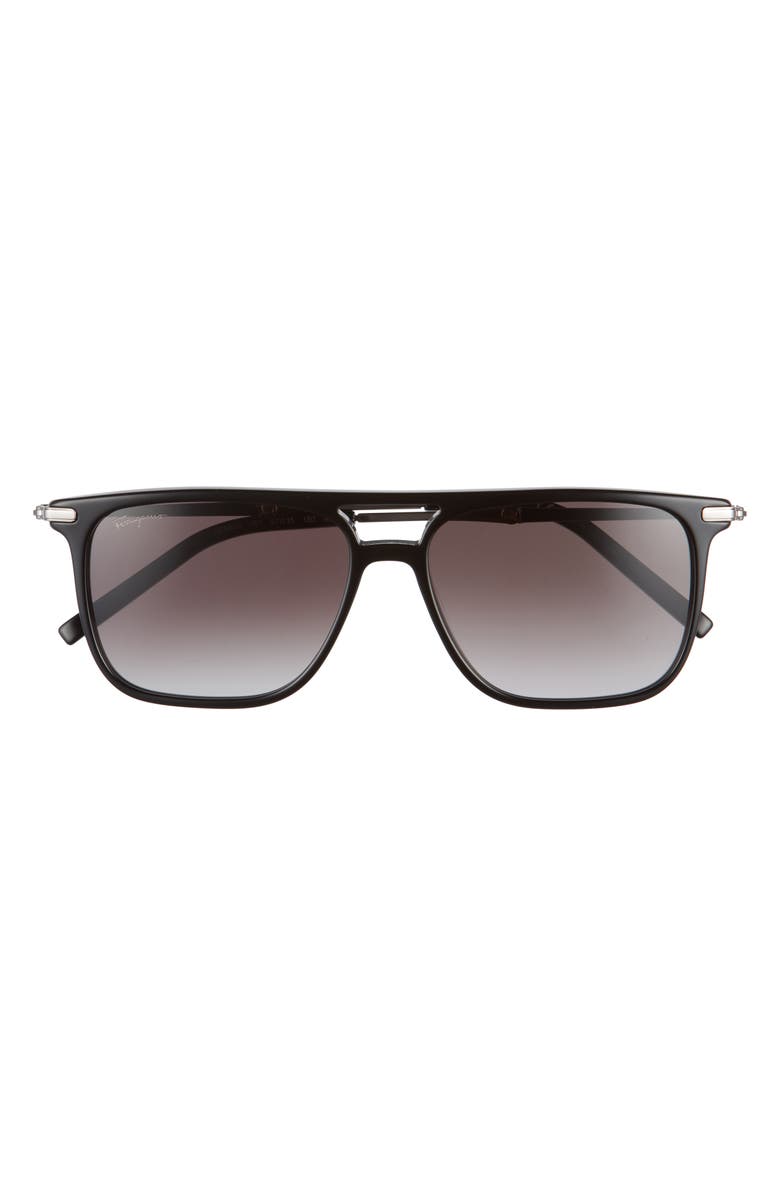 FERRAGAMO Salvatore Ferragamo 57mm Square Sunglasses, Main, color, 