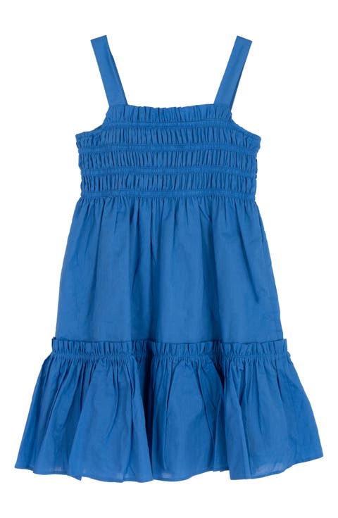 Kids' Cotton Tiered Dress (Big Kid)
