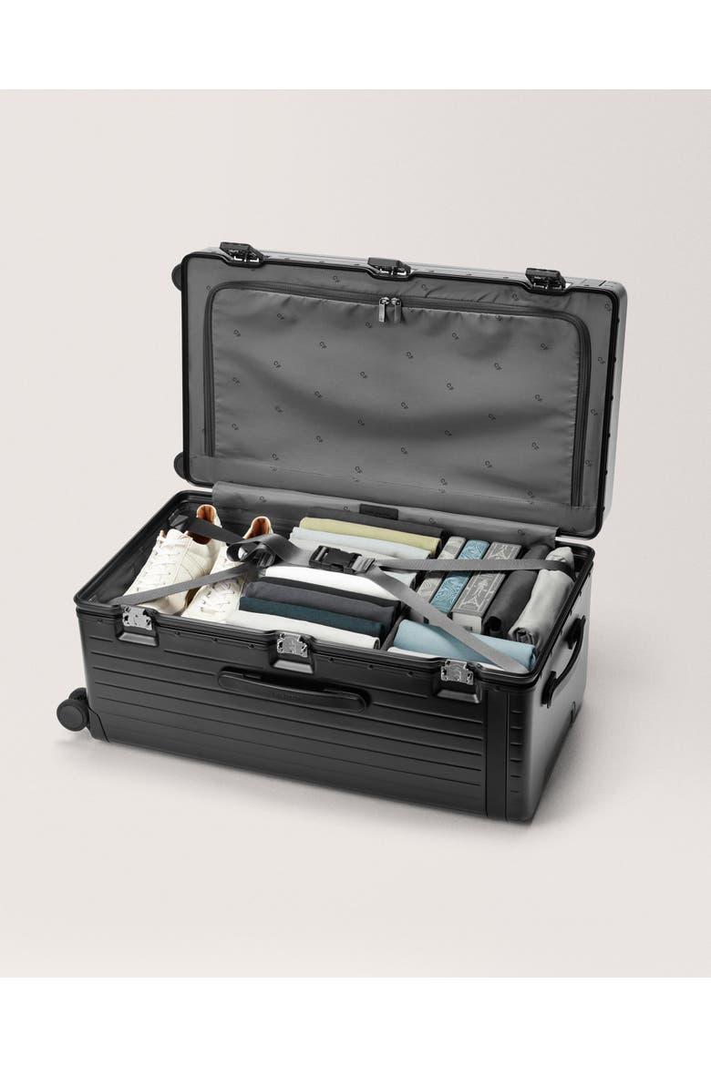 The Trunk Suitcase, Alternate, color, Black / Black