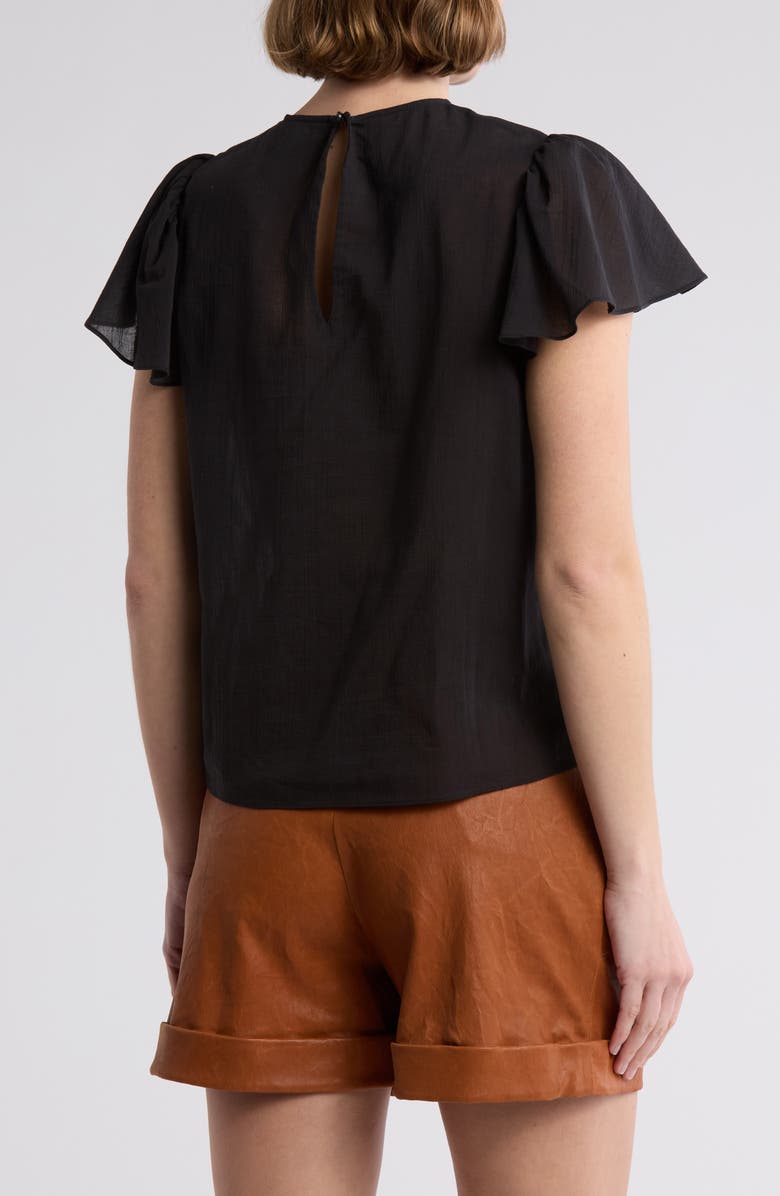 FRAME Ruffle Sleeve Top, Alternate, color,