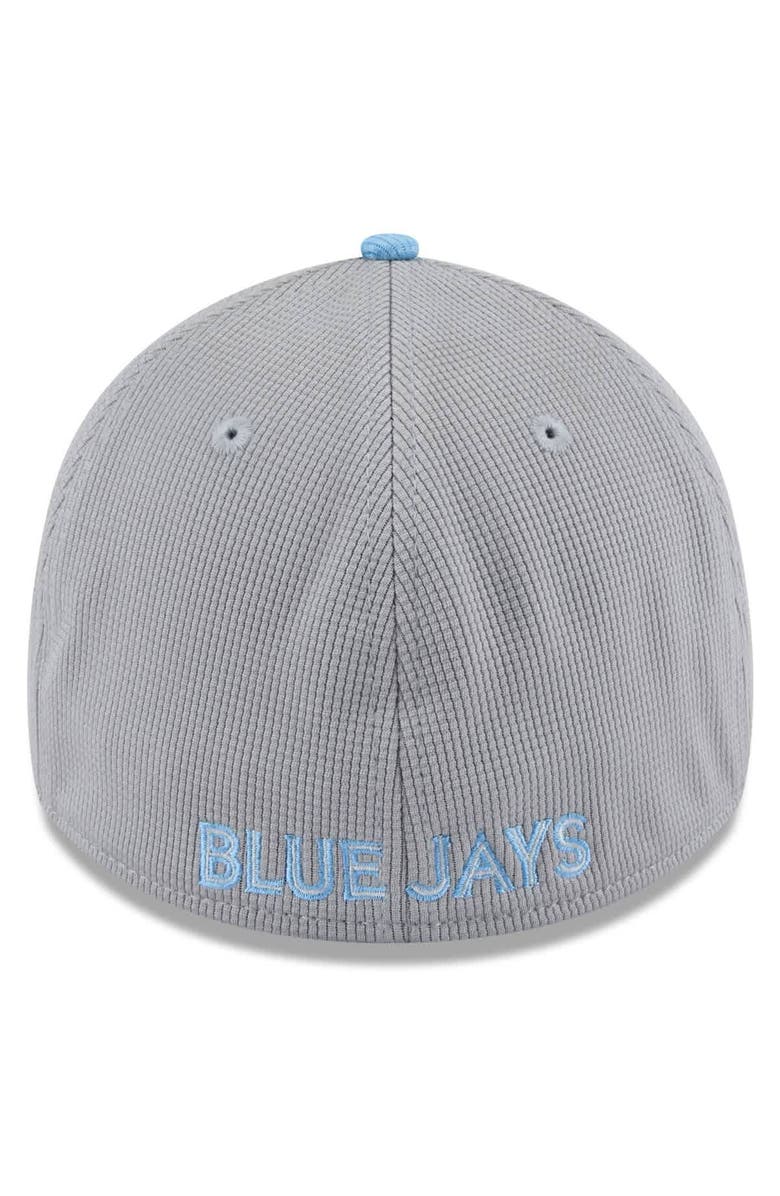New Era Men's New Era  Gray/Powder Blue Toronto Blue Jays 2025 Batting Practice 39THIRTY Flex Hat, Alternate, color, 