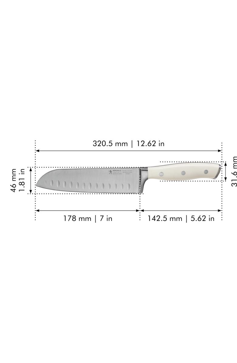 HENCKELS CUTLERY Forged Accent 7-Inch Chef's Knife, Alternate, color, White