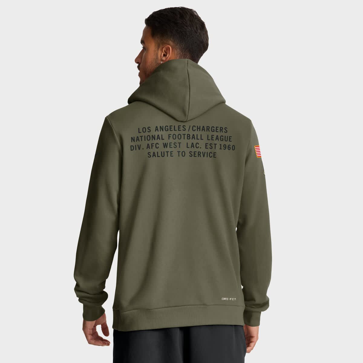 ボーダーズ パーカー alo ツルバイマリコオイカワ シーエフシーエル シーニュ Men's Nike Olive Los Angeles Chargers 2025 Salute to Service