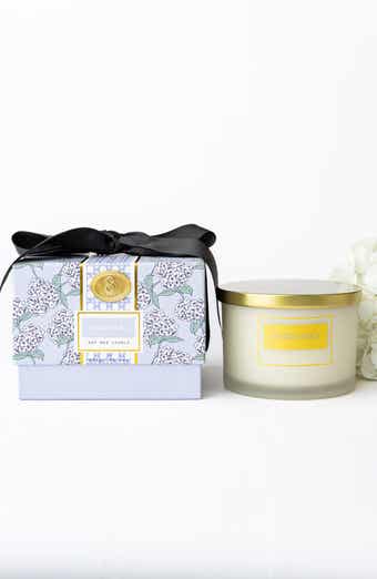 Hydrangea Stem 3-Wick Candle