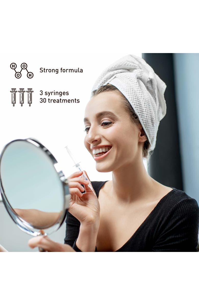 PURSONIC Complete Smile Whitening Bundle - LED Whitening Kit + Whitening Pens + Professional Whitening Strips, Alternate, color, White