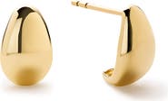 Ana Luisa Gold Stud Earrings - Gold Teardrop Huggie Studs