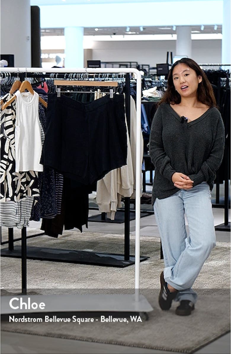 Pull-On Linen Shorts, sales video thumbnail