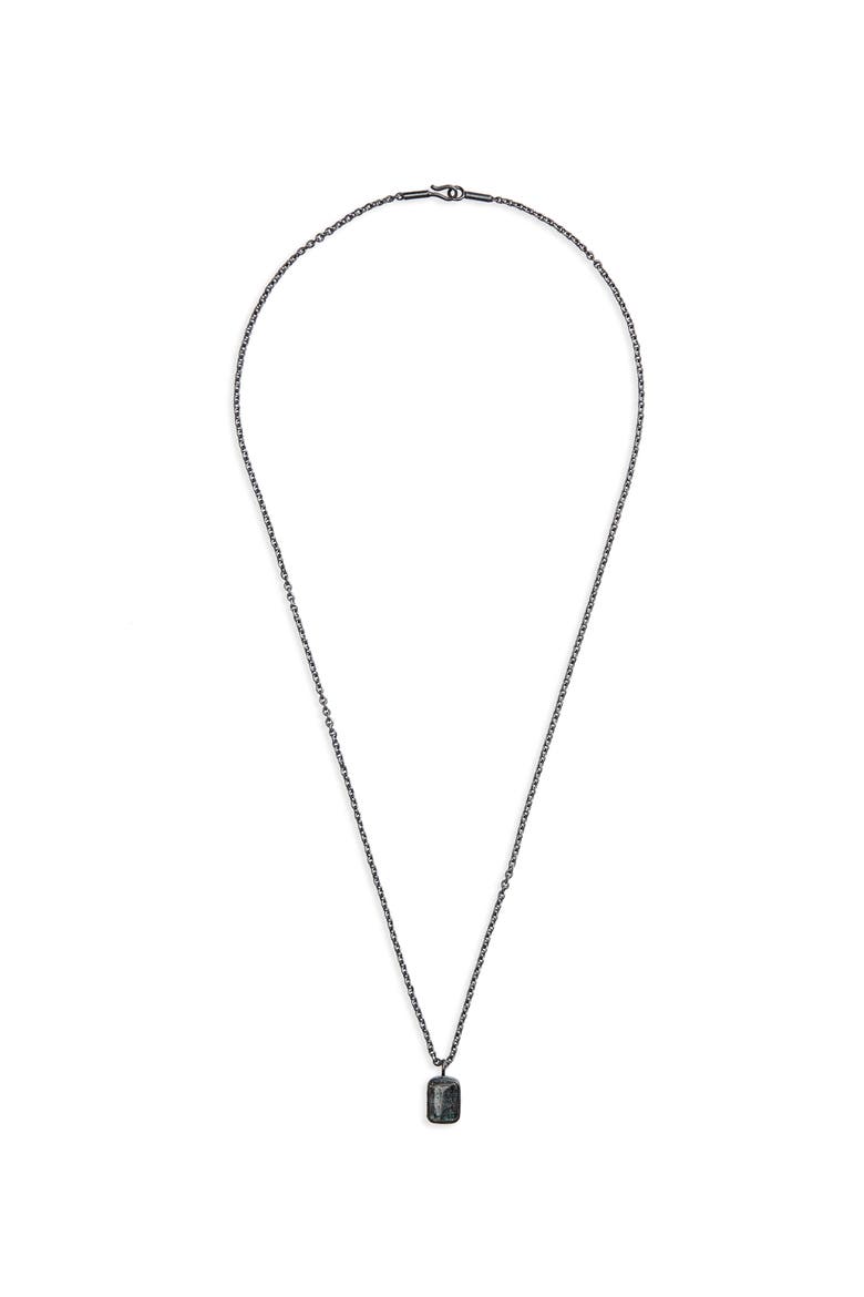 Silver Chain Necklace, Main, color, KYANITE