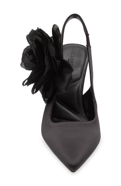 Shop Karl Lagerfeld Paris Sariyah Slingback Pump In Black