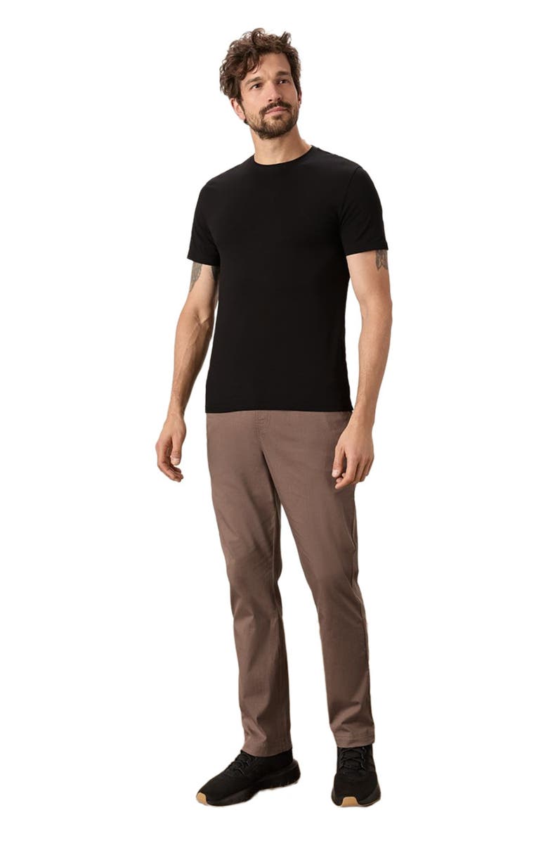 Pact Luxe Essential Slim Fit Crewneck Tee Made With Organic Cotton, Main, color, Black