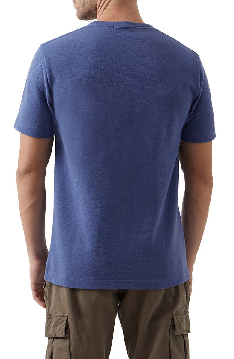 French Connection Ottoman Rib T-Shirt, Alternate, color, Coastal Blue