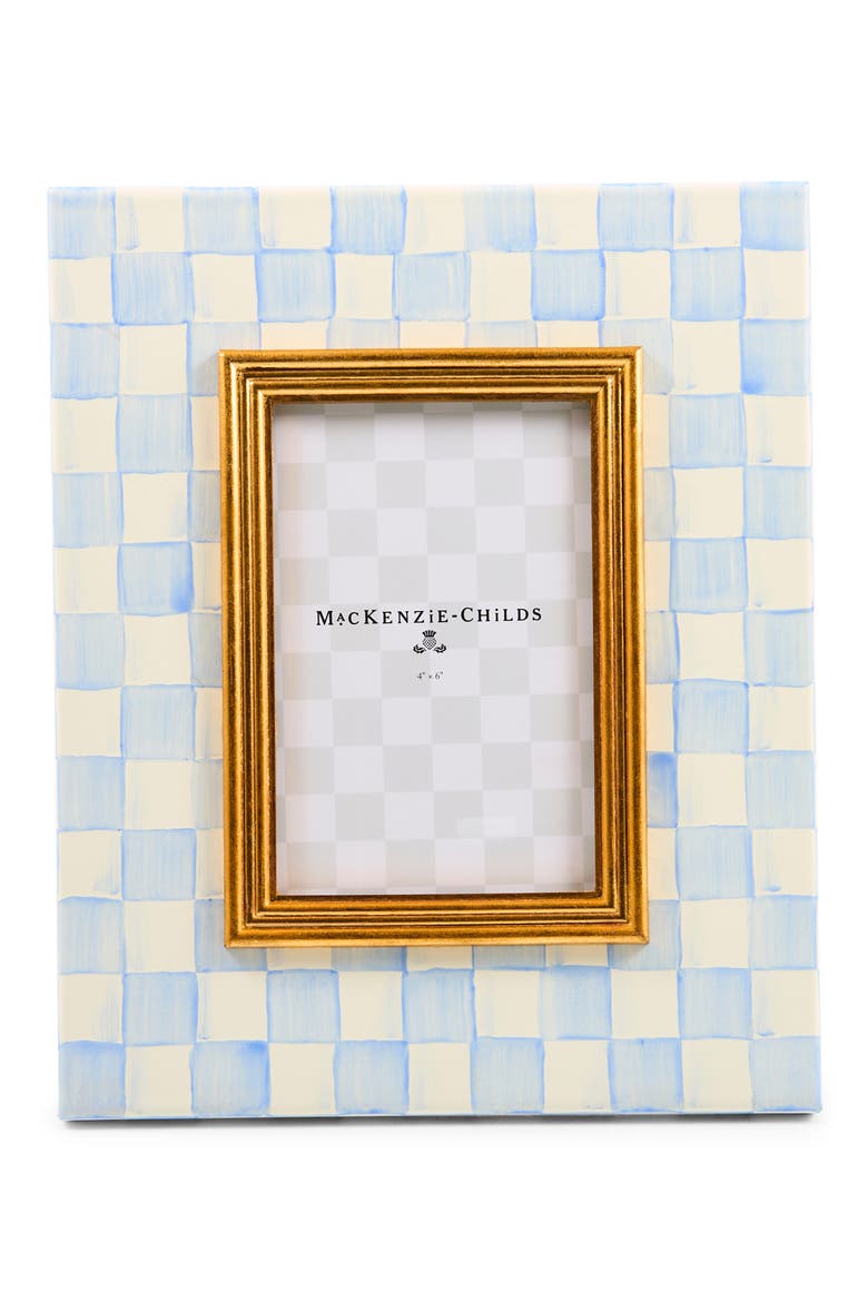 Sky Check 5" x 7" Picture Frame, Main, color, BLUE