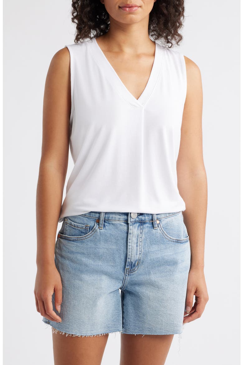 Kauai V-Neck Tank, Main, color, WHITE