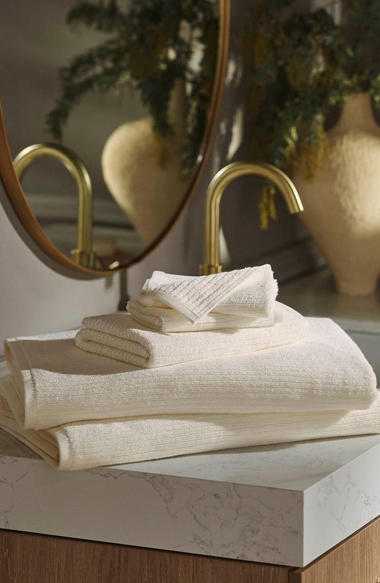 Boll & Branch Spa 6-Piece Organic Cotton Bath Sheet Set, Alternate, color, Cream