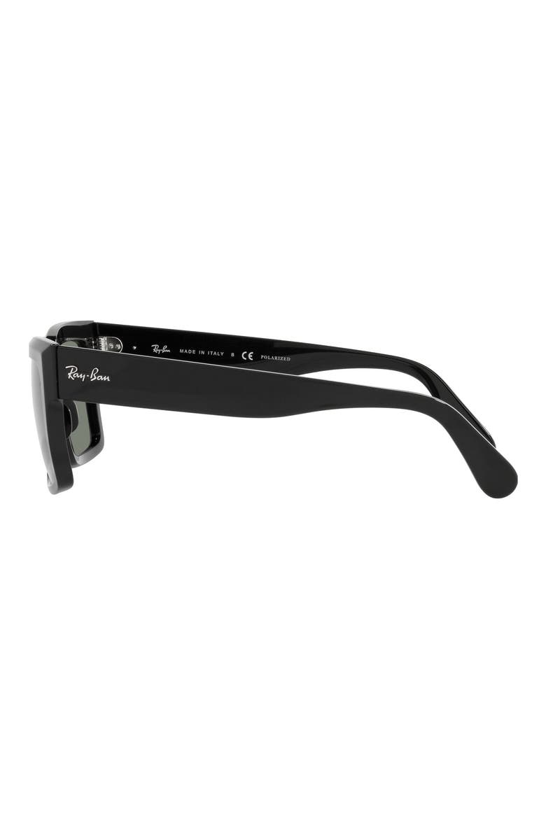Inverness 54mm Pillow Sunglasses, Alternate, color, BLACK / GREEN