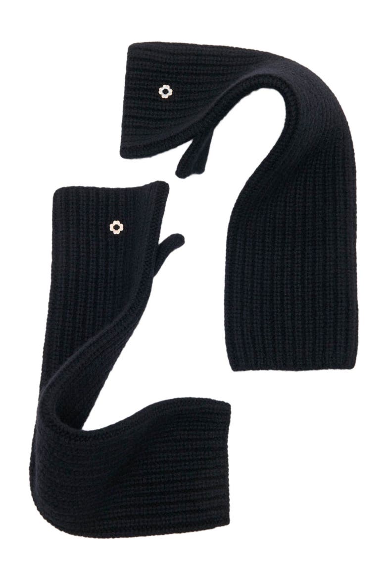 Wool and cashmere gloves, Alternate, color, Black