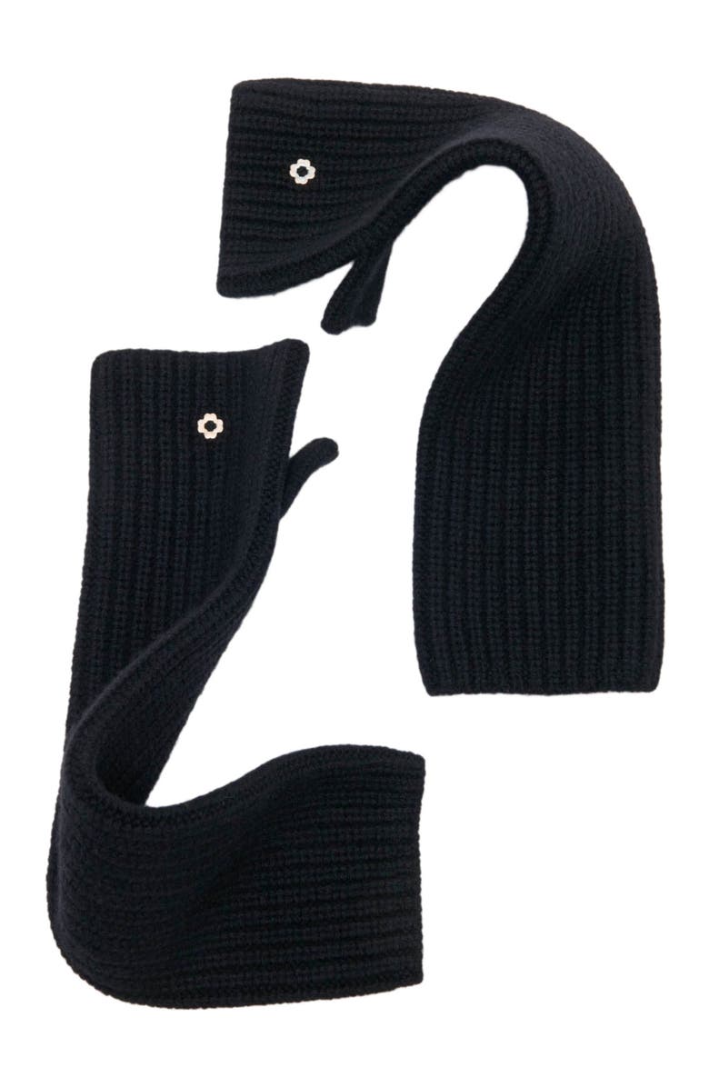 maje Wool and cashmere gloves, Alternate, color, Black