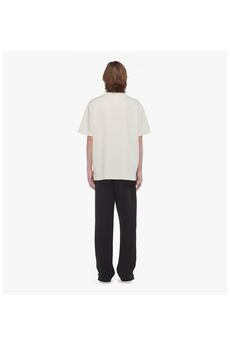 Logo Patch Bouclé T-Shirt, Alternate, color, Ivory