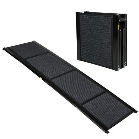 63 x 17 in Foldable Non-Slip Felt Dog Ramp