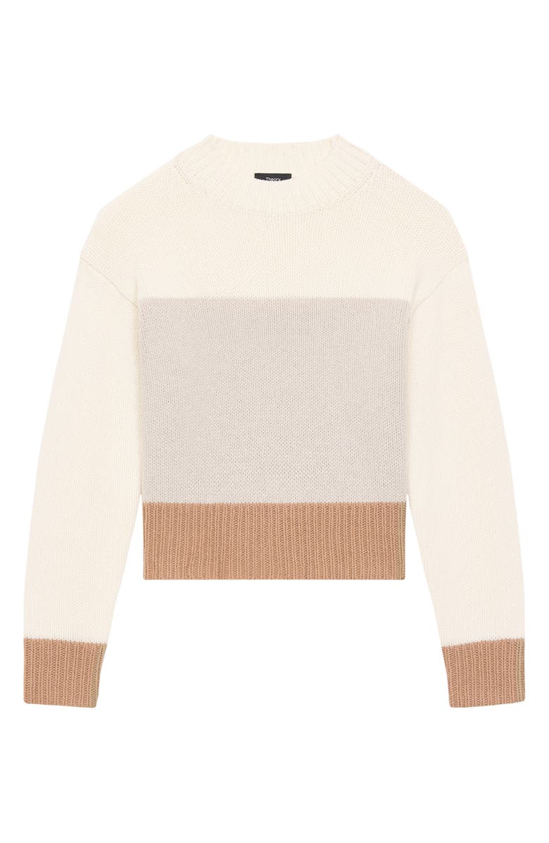 Theory Colorblock Wool & Cashmere Sweater, Alternate, color, 