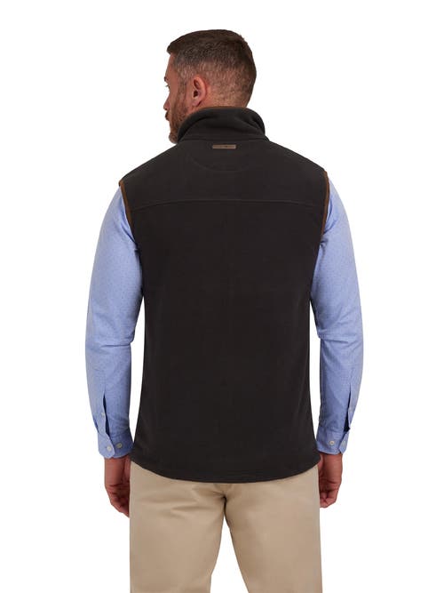 Raging Bull Fleece Gilet In Black