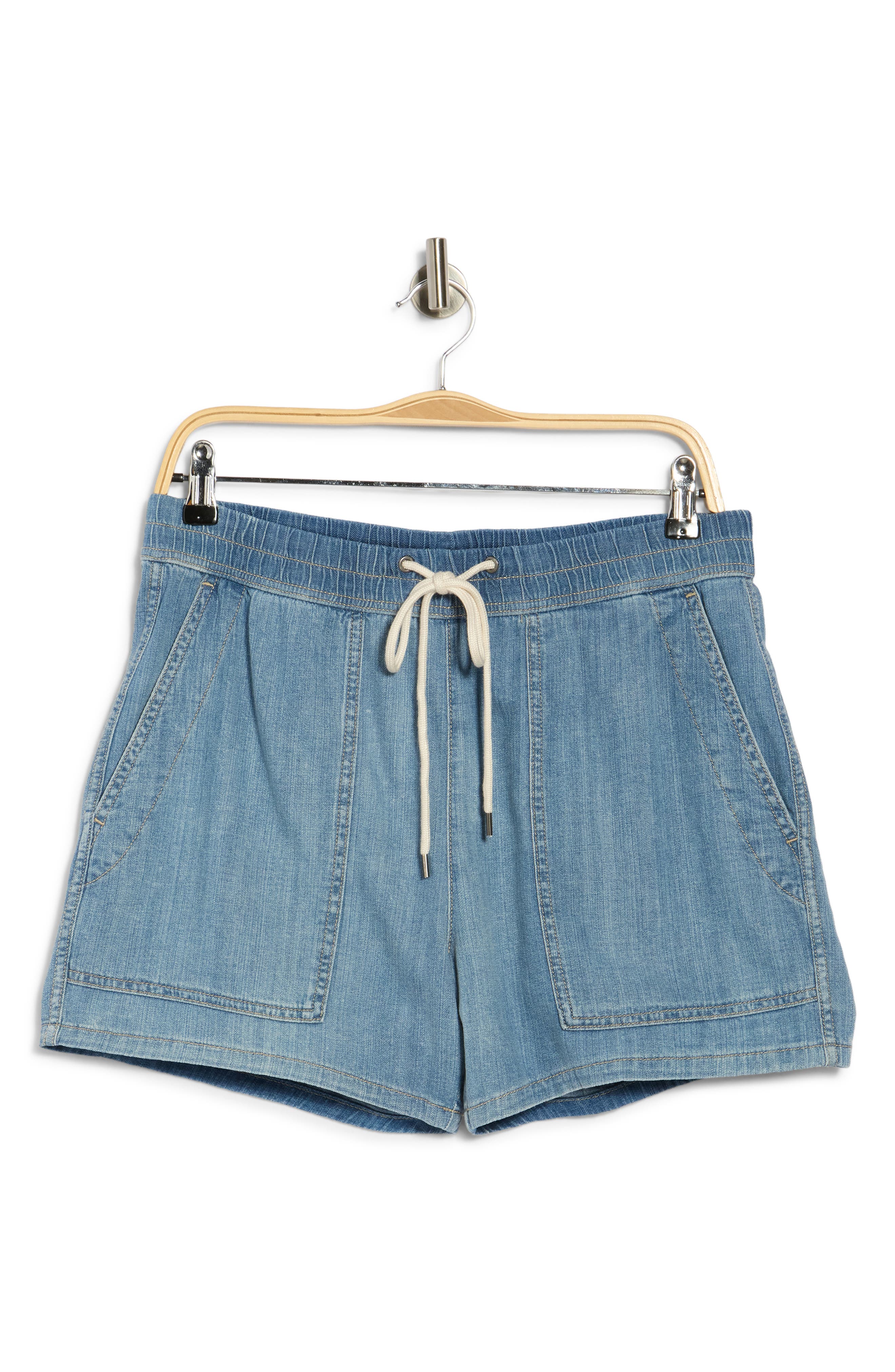 James Perse Drawstring Denim Shorts