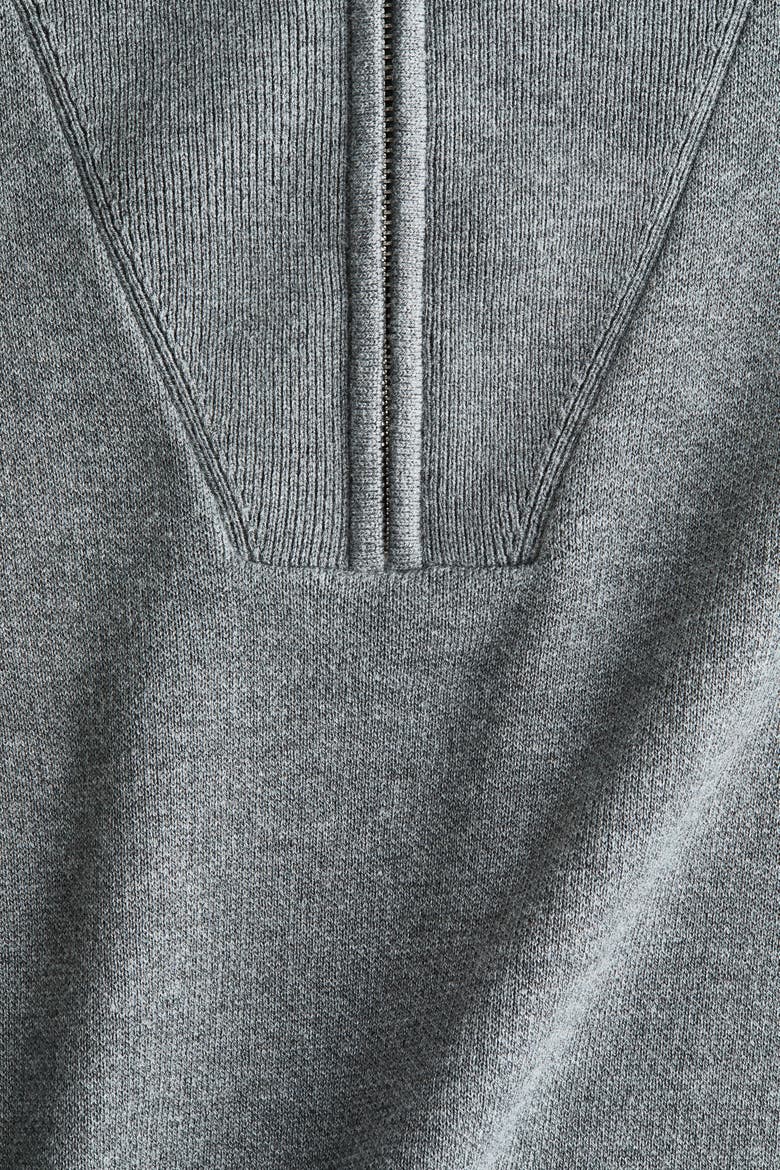 Zip-top Jumper, Alternate, color, Gray melange