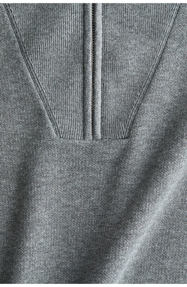 H&M Zip-top Jumper, Alternate, color, Gray Melange