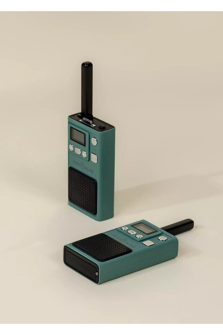 Set of 2 Walkie Talkies, Alternate, color, Seafoam
