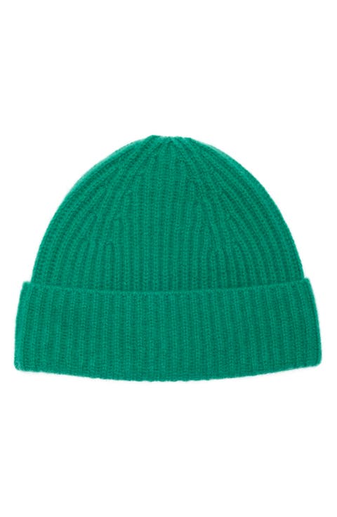 Cashmere Ribbed Beanie