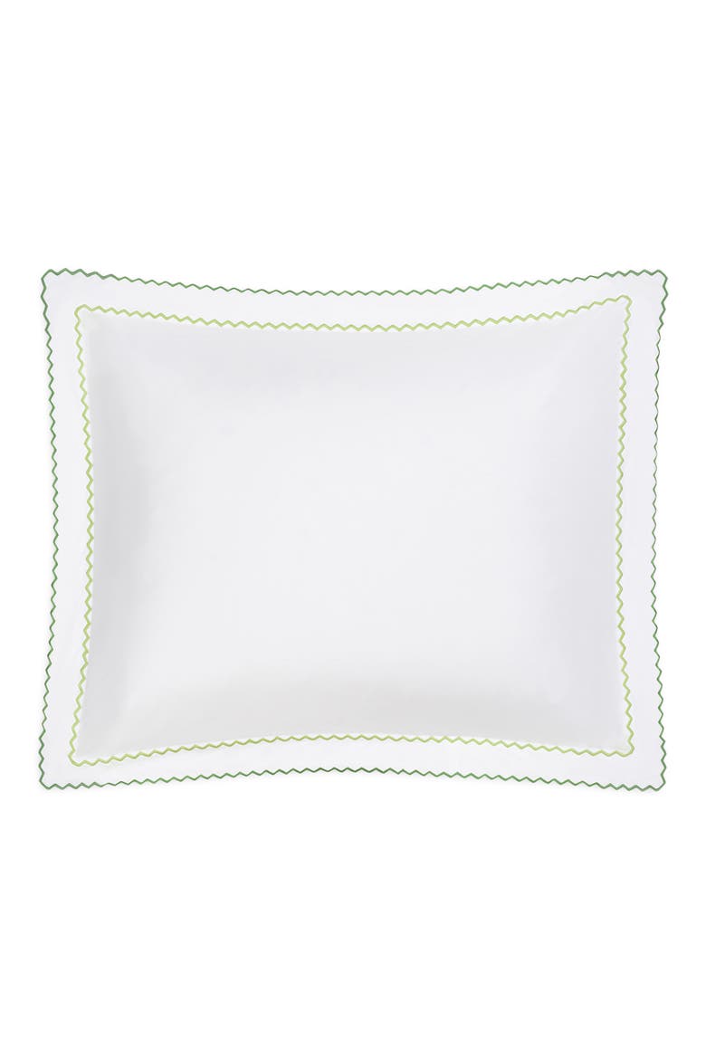 Axel Embroidered Boudoir Pillow Sham, Alternate, color, SPRING GREEN