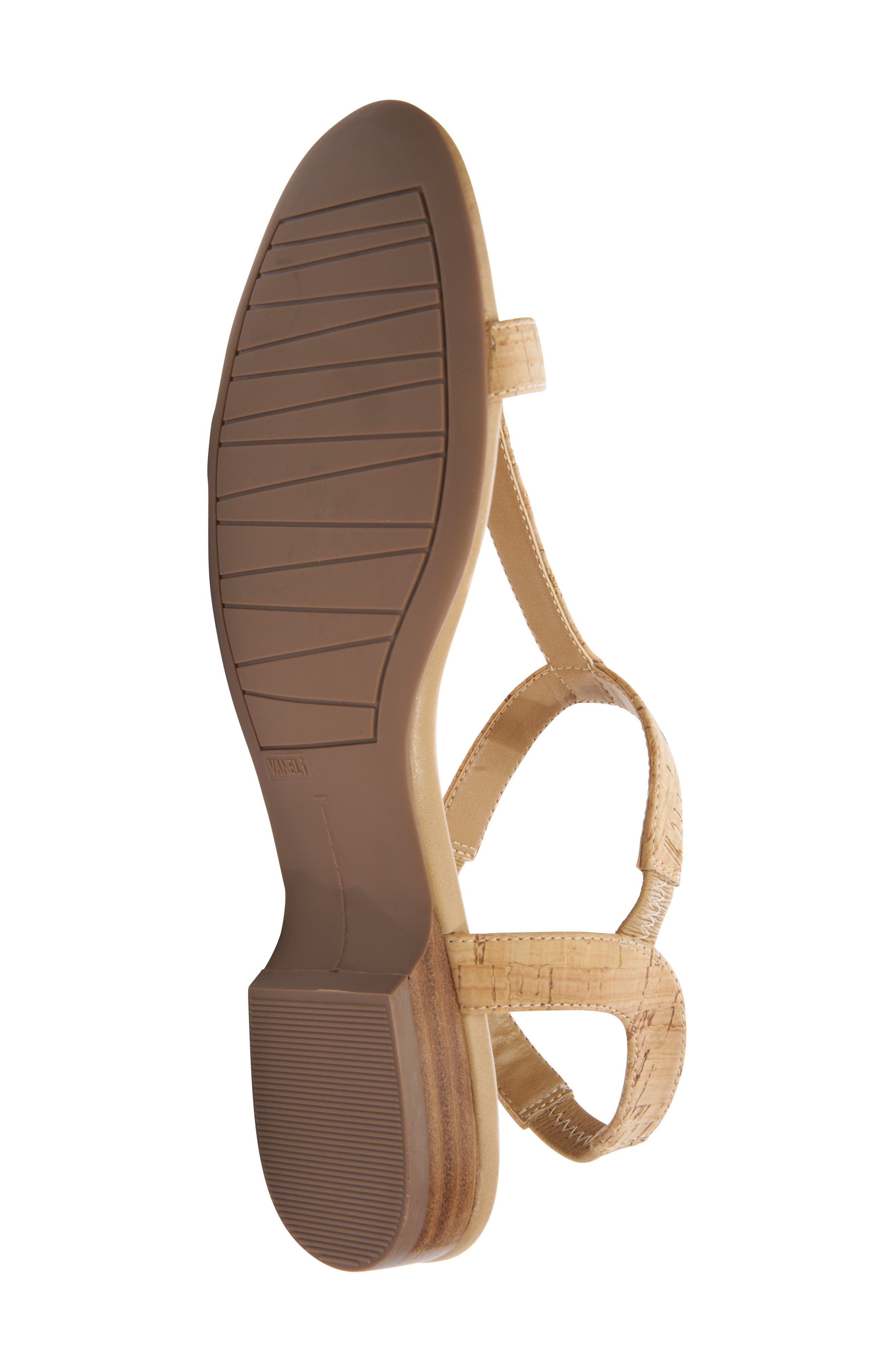 VANELi Blonde T-Strap Sandal, Alternate, color, 
