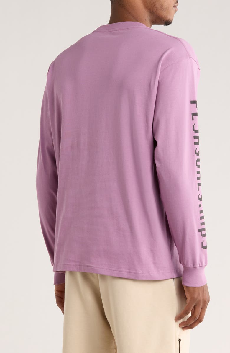 PLEASURES Piracy Long Sleeve Cotton Graphic T-Shirt, Alternate, color, Mauve