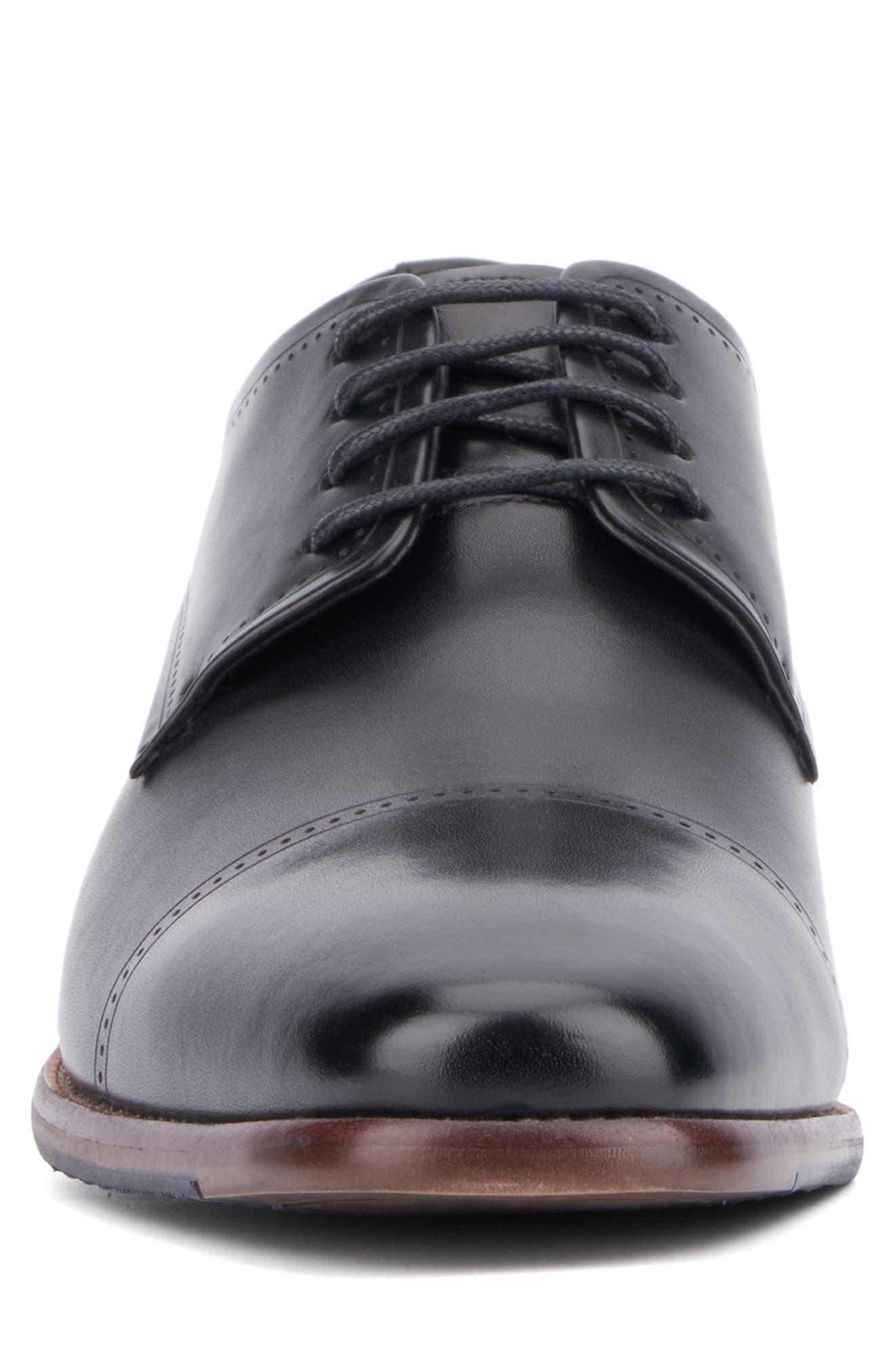 VINTAGE FOUNDRY Brent Cap Toe Oxford, Alternate, color, Black