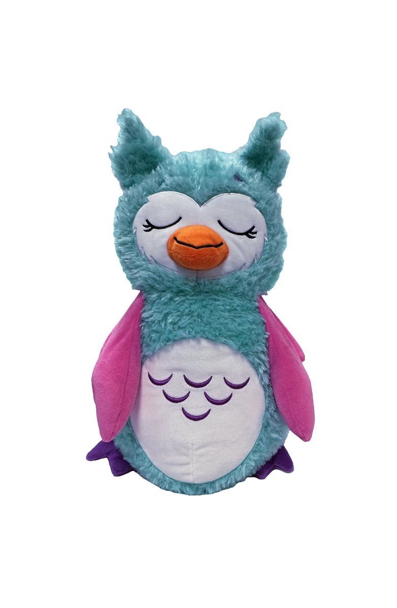 Happy Nappers Adorable Storables Owl Teal & Pink 8 InchesAges 1+, Alternate, color, Multicolored