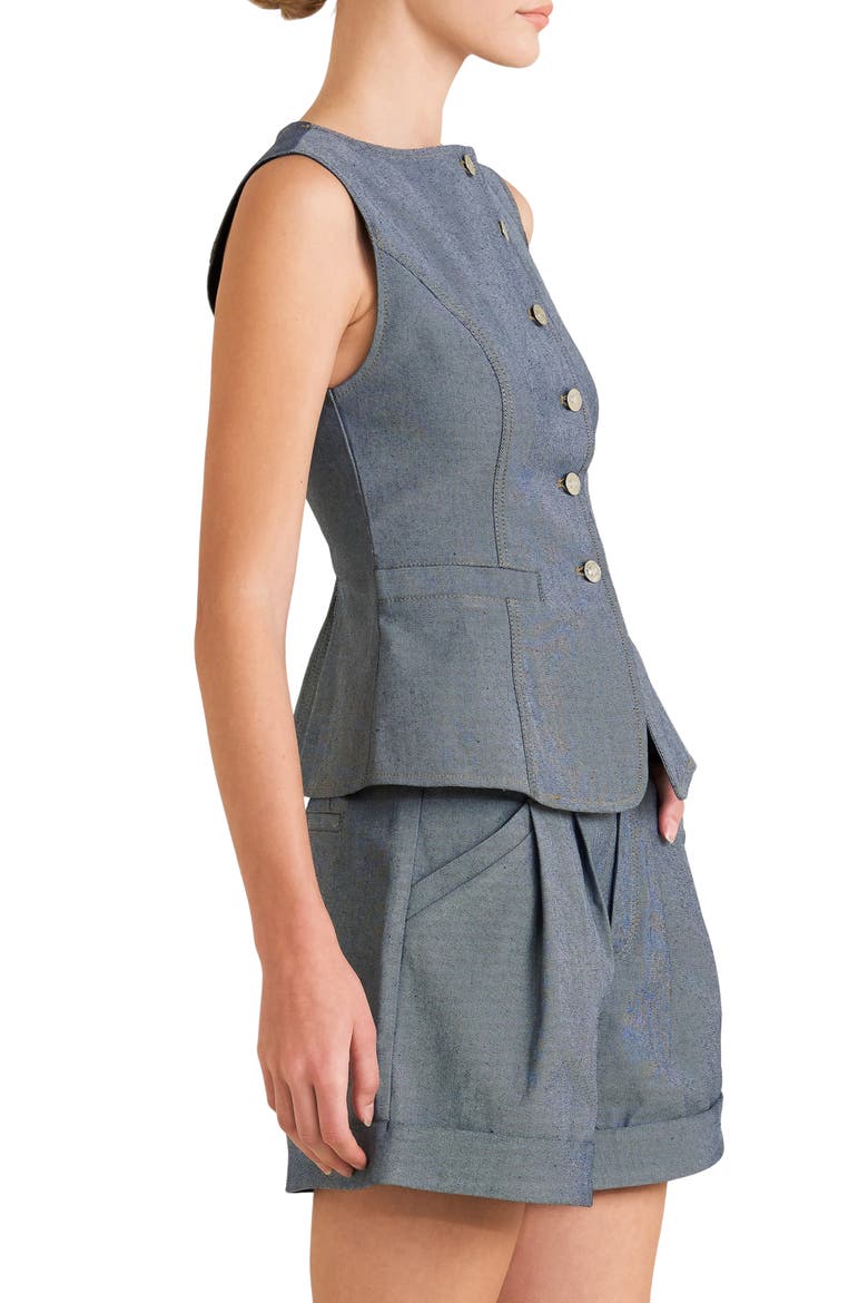 Solid Vest, Alternate, color, LIGHT INDIGO