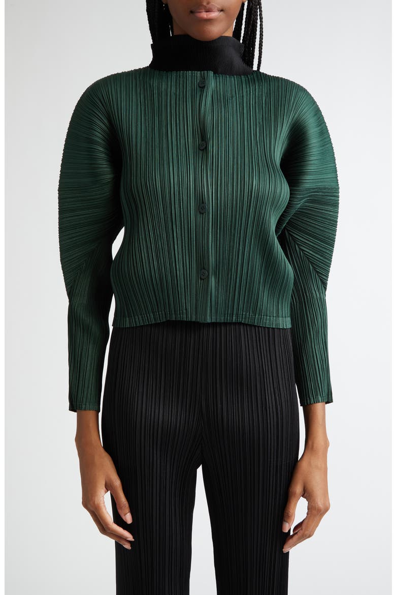 Pleats Please Issey Miyake Monthly Colors October Pleated Cardigan