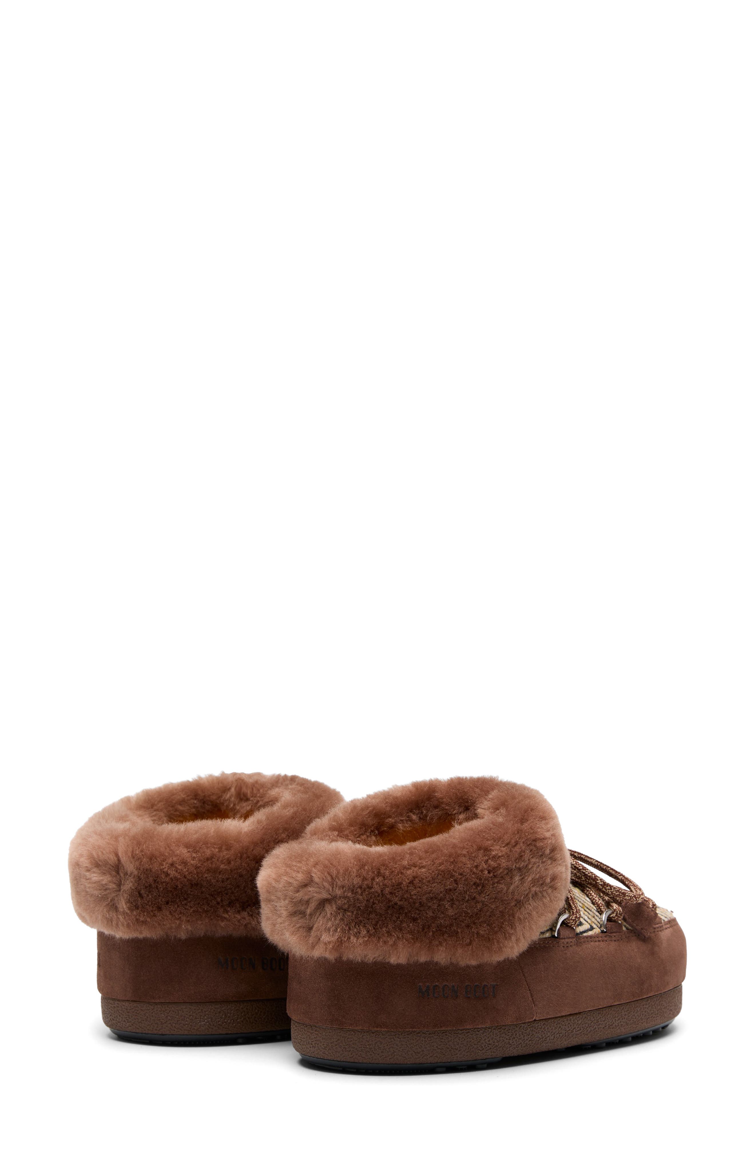 Moon Boot<sup>®</sup> x Guest In Residence EVX Chalet Faux Fur Trim Mule, Alternate, color, Cocoa