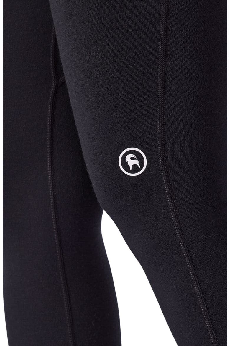 Cedars Rws Merino Mid-Wt Baselayer 3/4 Bottom - Women's, Alternate, color, Black