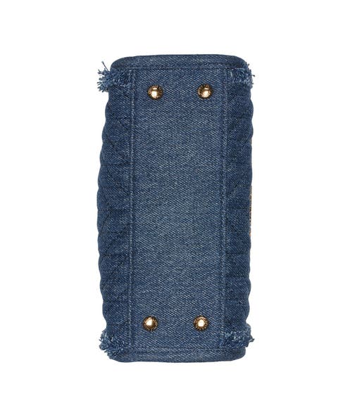 Karl Lagerfeld Paris Savoie Crossbody In Washed Denim