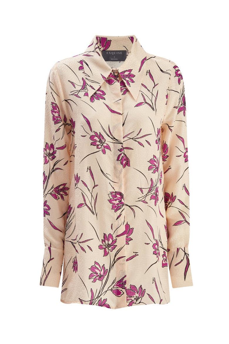 Floral Long Shirt, Alternate, color, MULTICOLOR