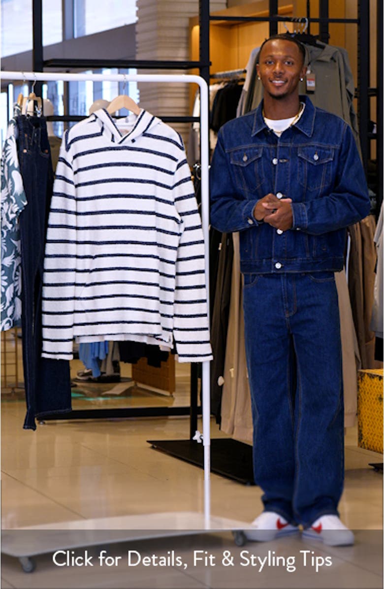 Whitewater Stripe Organic Cotton Hoodie, sales video thumbnail