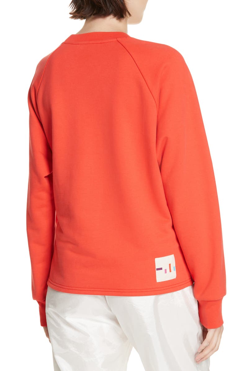 Tibi Belted Sweatshirt, Alternate, color, 