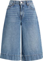 Treasure & Bond High Waist Culotte Wide Leg Jeans